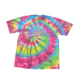 Grizzly Griptape OG Bear Tie‑Dye Tee – Size Medium